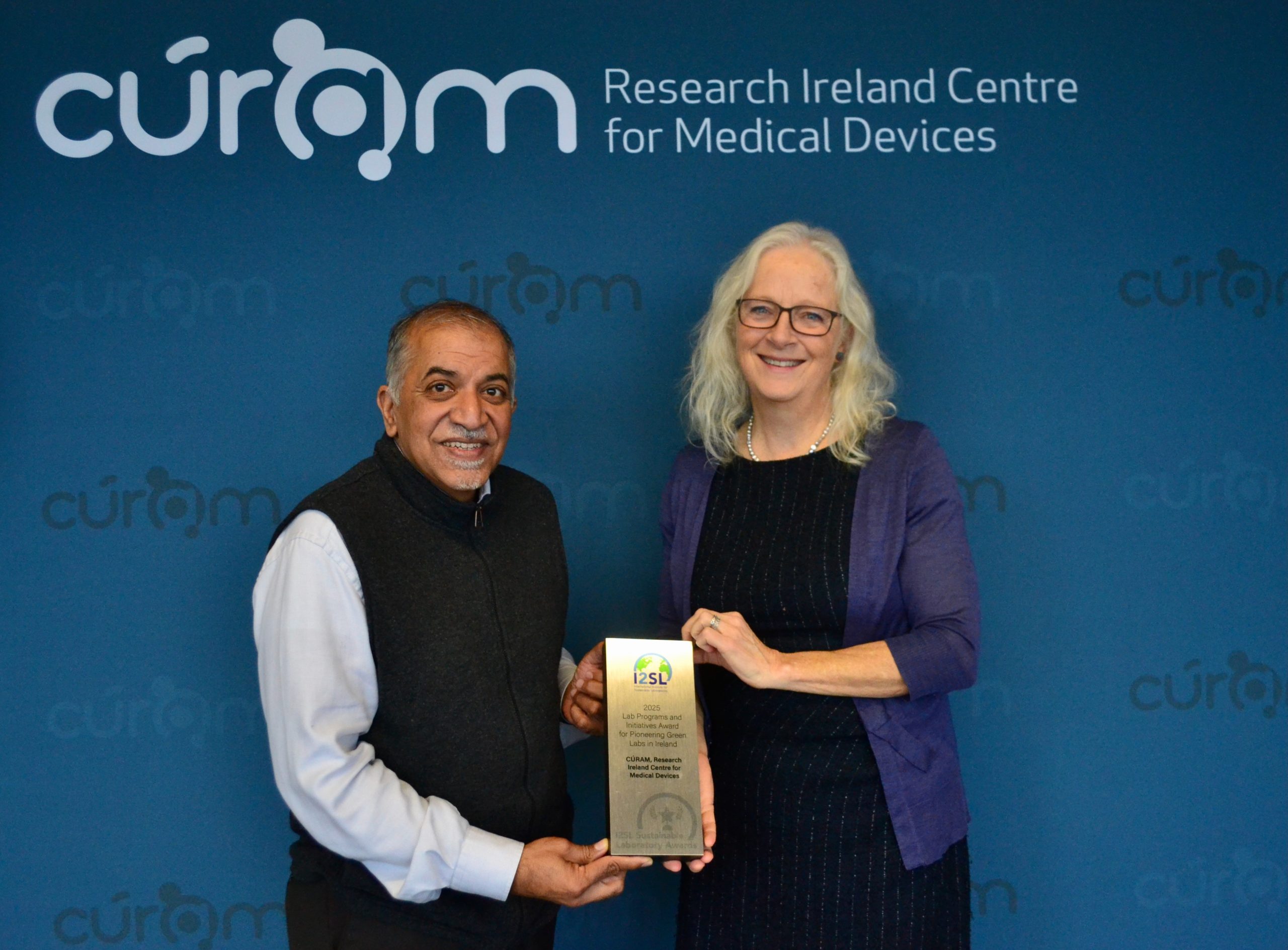 A picture of Prof Abhay Pandit and Dr Una FitzGerald