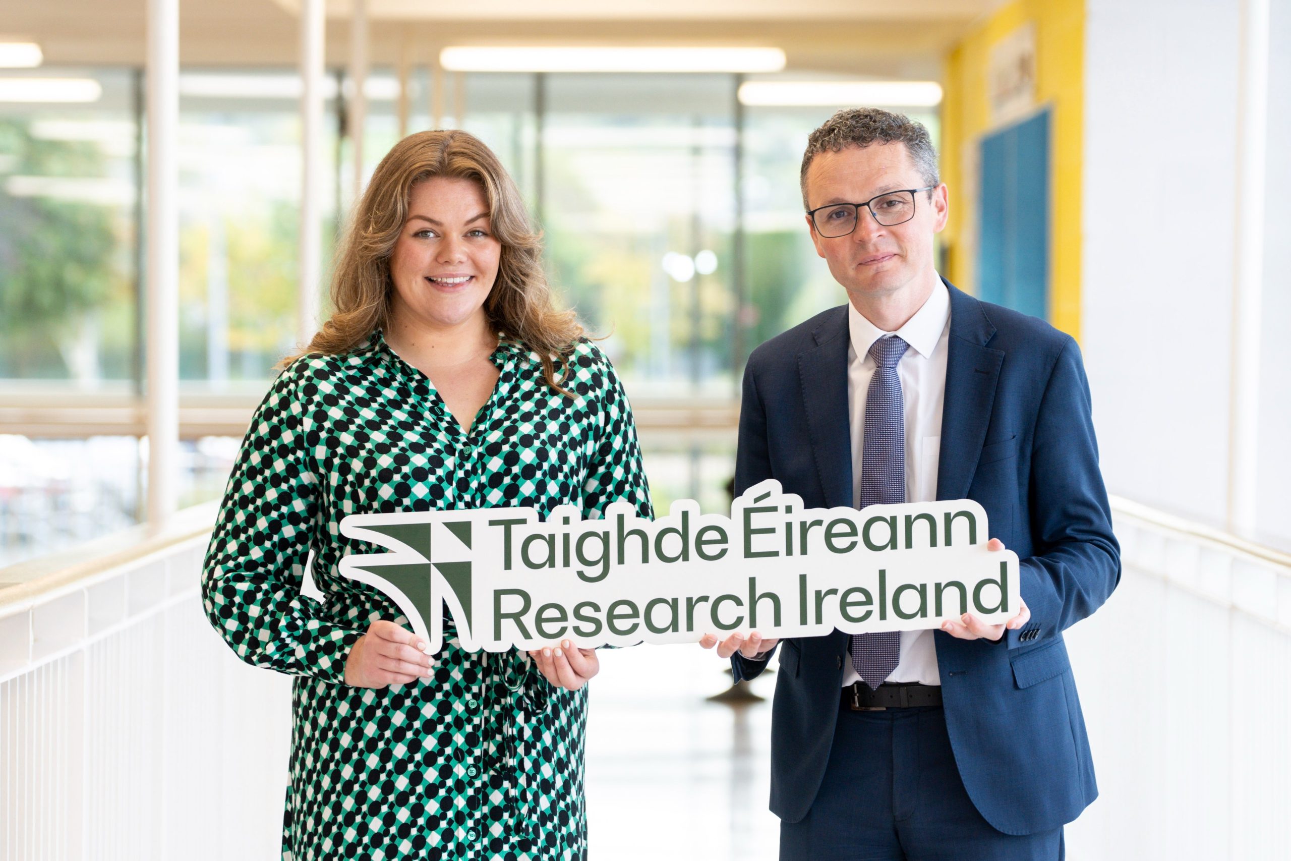 Pictured are Science Week Lead Rebecca Wilson and Minister Patrick O Donovan