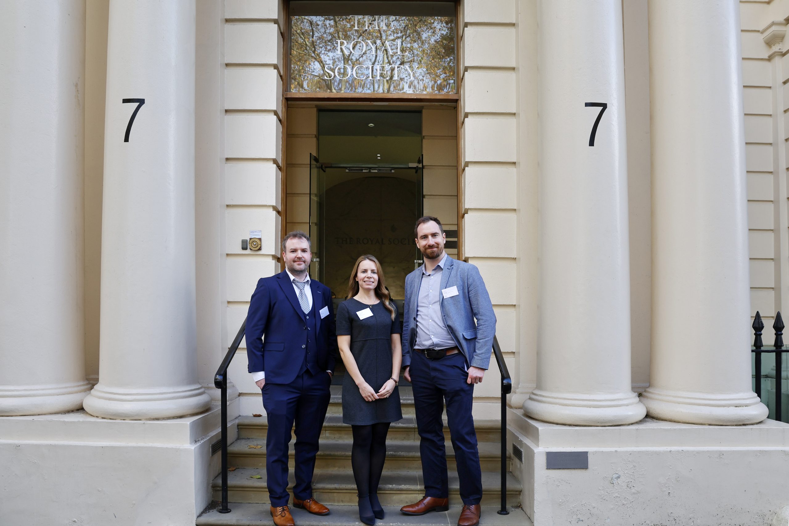A group photo: pictured from Left-right: Dr. Tian Carey (Trinity College Dublin), Dr Jennifer Lynch (University College Dublin), Dr Ian Woods (RCSI University of Medicine and Health Sciences).
