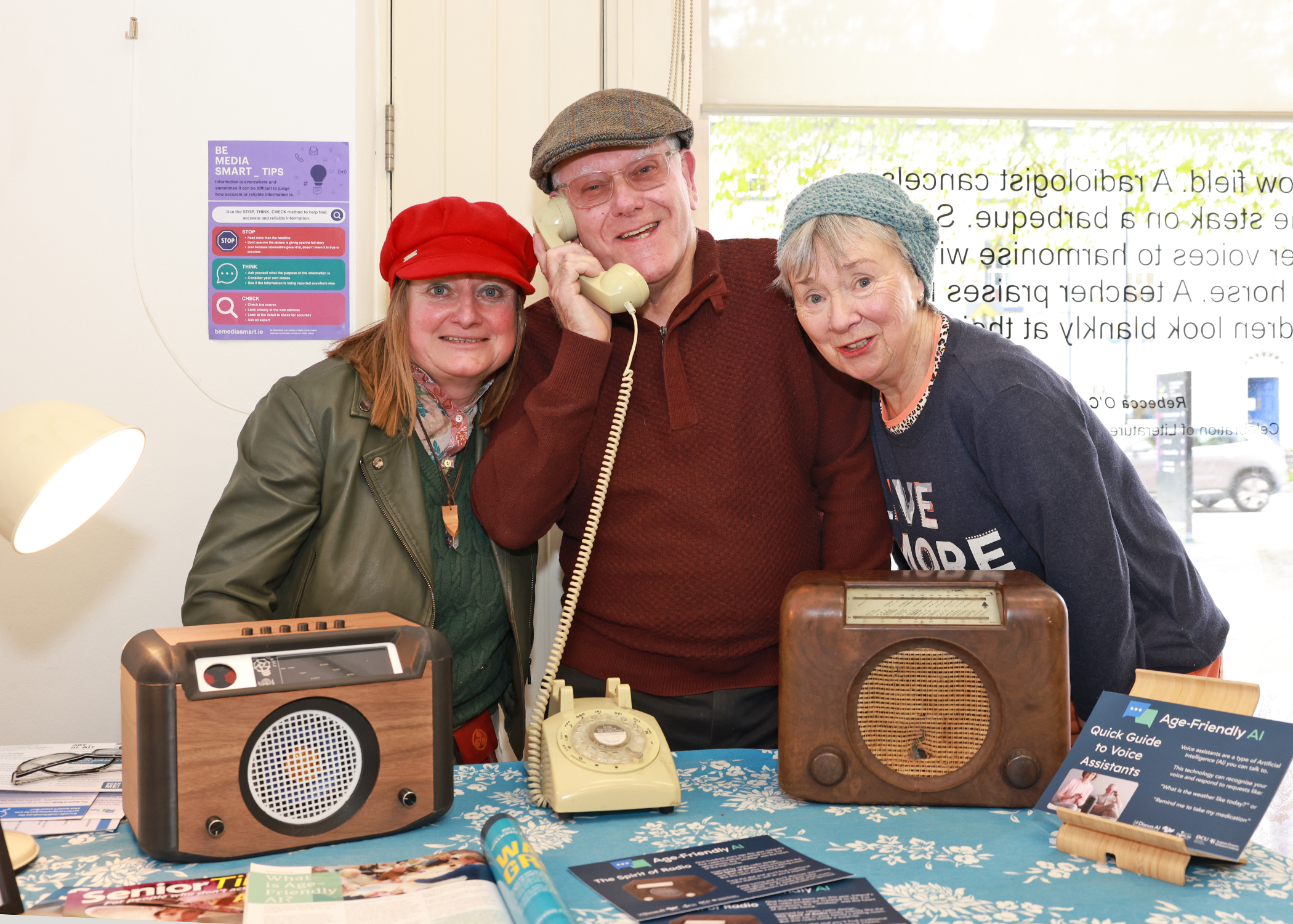 A group photo, pictured (l-r): Patricia McAlernon, Sean Reilly, and Rosemary Finlay. Photo: Adrian Donohoe.