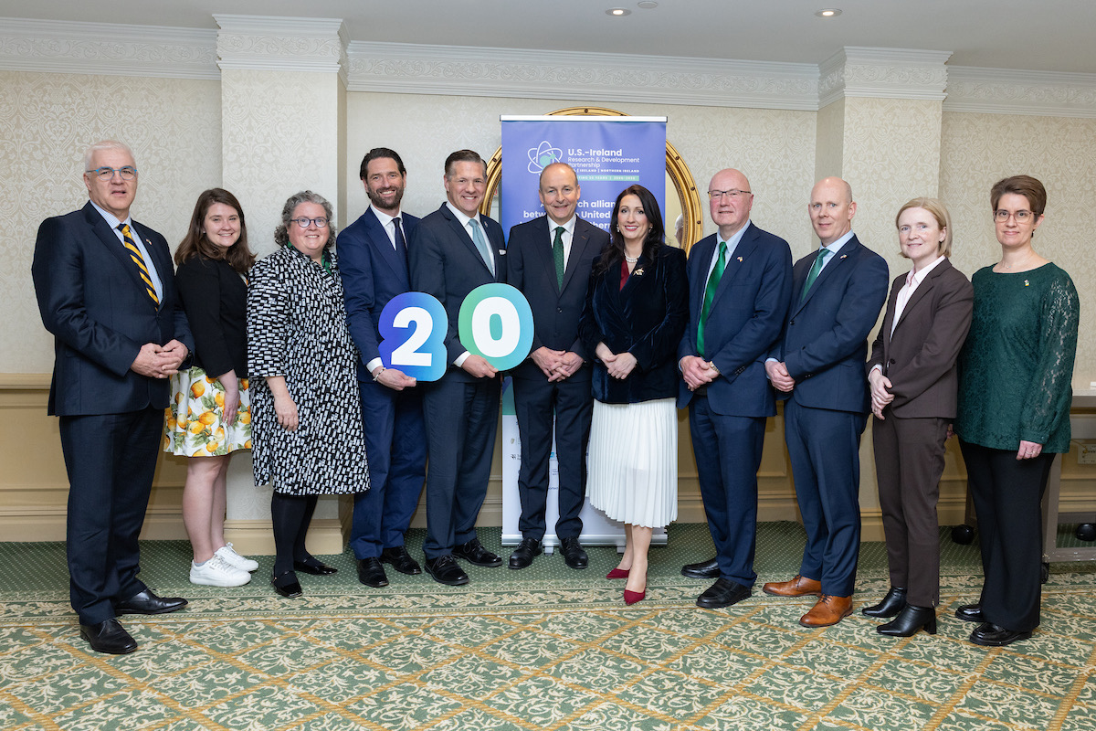 Richard Kennedy, Sarah Scharf, Dr Rob Grundy, Brian Stone,  Micheál Martin TD, Emma Little Pengelly MLA, Prof Mark Ferguson, Dr Diarmuid O'Brien, Dr Gráinne Gorman, and Kristin Kuyuk
