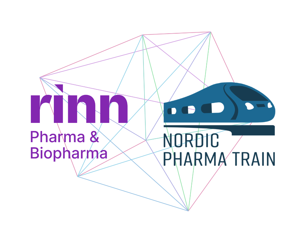 Rinn Pharma and Nordic Pharma Train Logos